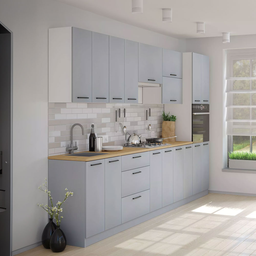 Set bucătărie FH Bergamo 3 m Light Grey Mat