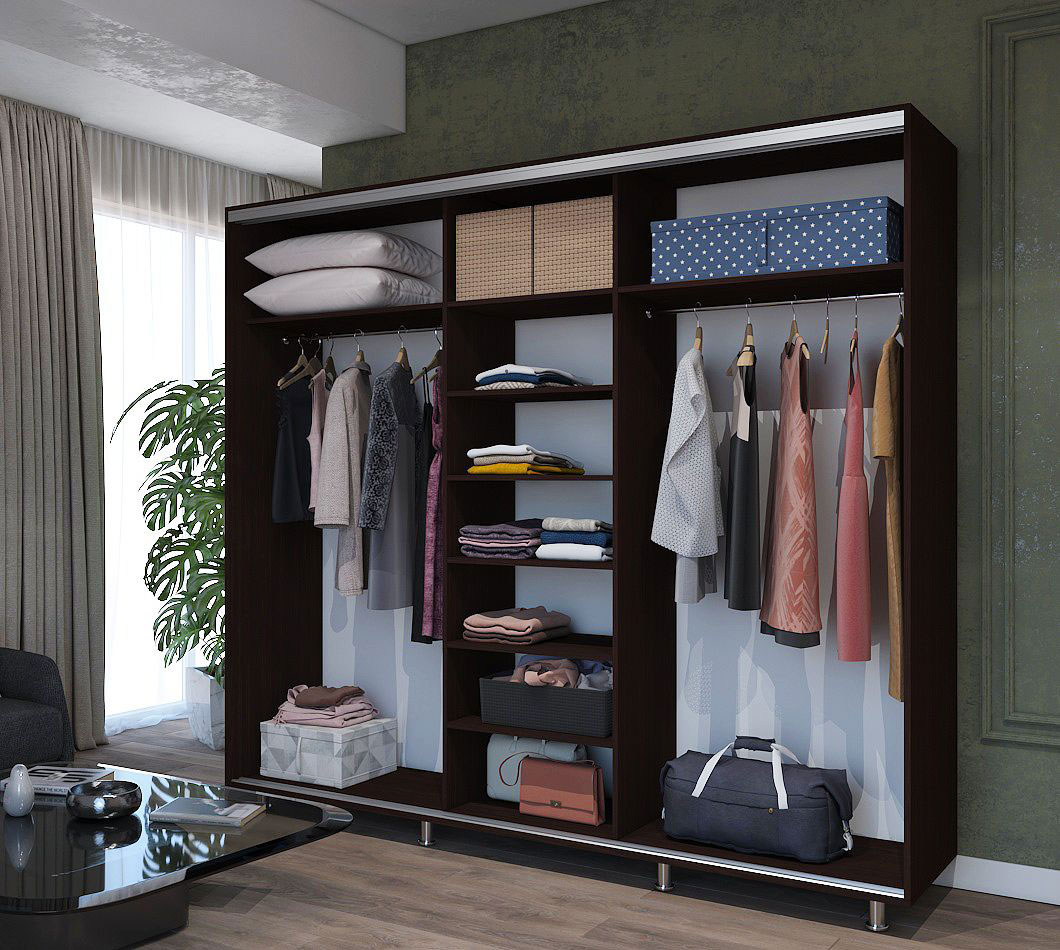 Шкаф купе Cezo Favorite Wenge 2.4 m